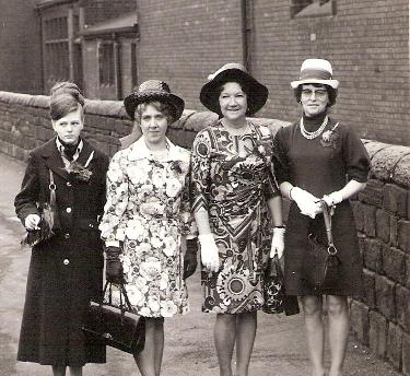Edna May Bailey 1927 - 2010 with Ivy Thomson and Kath Bottomley