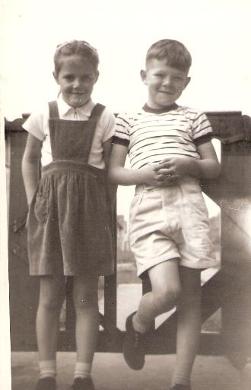 Ian Paul Bailey and his childhood girl friend Ann Blackmore