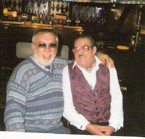 James Benjamin Bailey and his great friend Mick Kennard, at Jimmies 50th anniversary