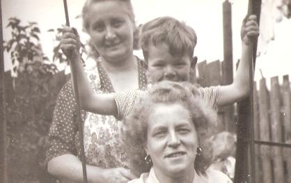 Edna May Bailey 1927 - 2010, and her son Ian Paul Bailey and her mum Hilda Beason 1950's